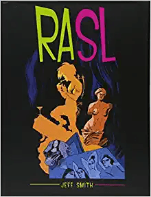 The media cover for “RASL” by Jeff Smith